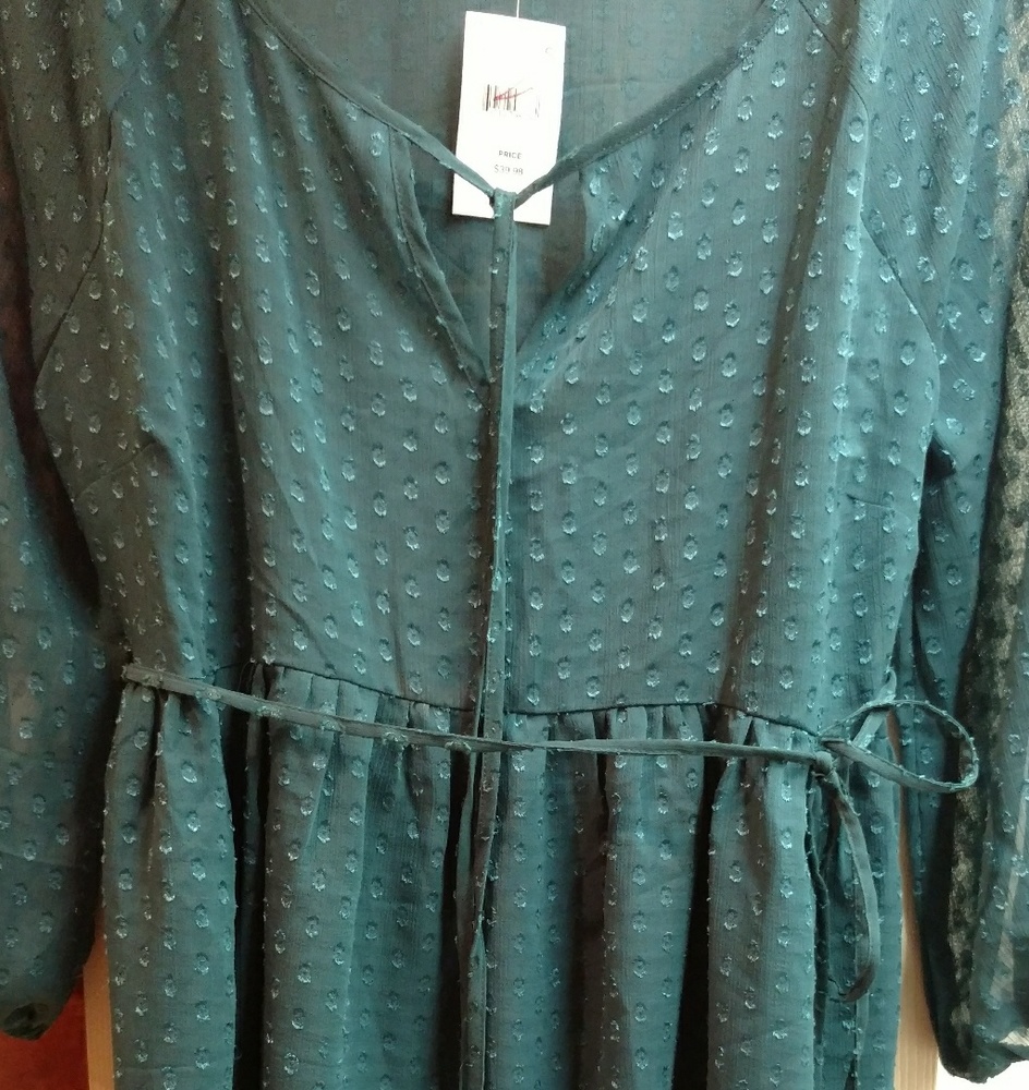 Motherhood maternity tunic top emerald green